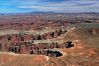 USA, Utah, Colorado Plateau,Canyonlands National Park, Am Grand View Point mit Blick zum White Rim