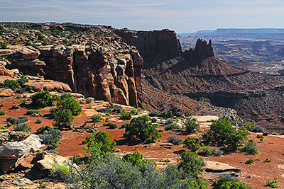 USA, Utah, Colorado Plateau,Canyonlands National Park, Am Grand View Point Overlook mit Blick zum Junction Butte