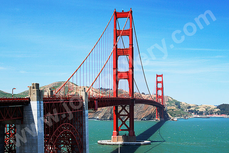USA, Kalifornien, San Francisco und Umgebung, An der Südseite der Golden Gate Bridge