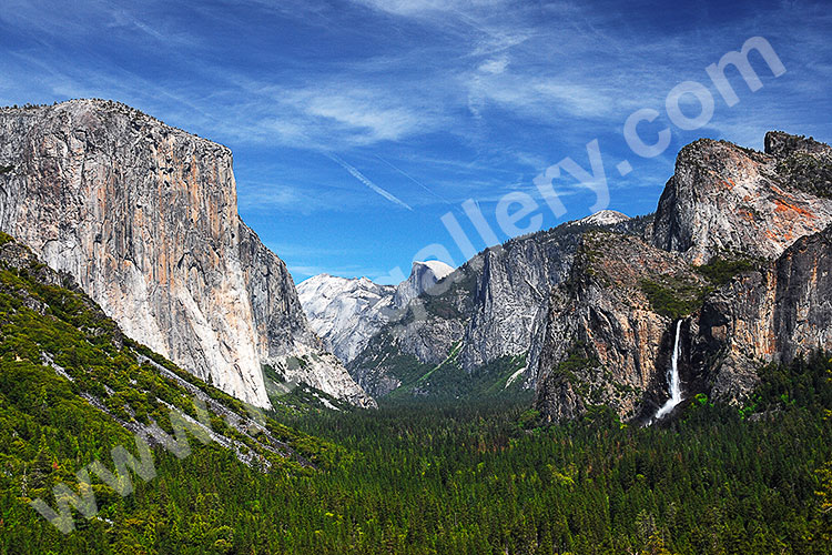 USA, Kalifornien, Sierra Nevada,Yosemite National Park, Am Aussichtspunkt Tunnel View