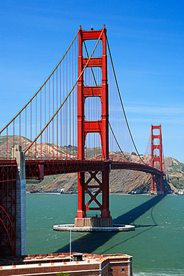 USA, Kalifornien, San Francisco und Umgebung, An der Südseite der Golden Gate Bridge