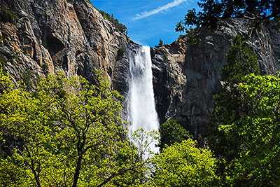 USA, Kalifornien, Sierra Nevada,Yosemite National Park, Blick zu den Sentinel Falls