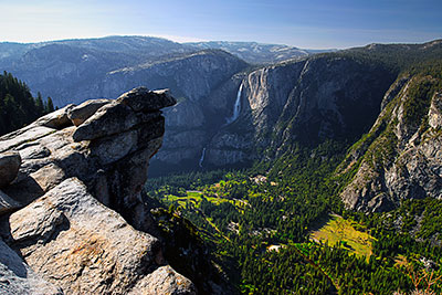 USA, Kalifornien, Sierra Nevada,Yosemite National Park, Ausblick vom Glacier Point in das Yosemite Valley