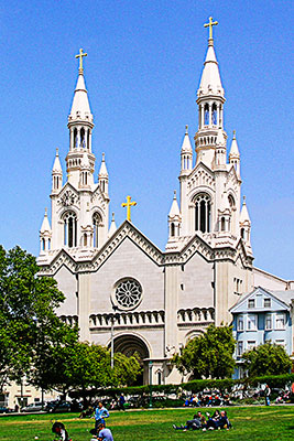 USA, Kalifornien, San Francisco und Umgebung, St. Peter and Paul Church am Washington Square Park