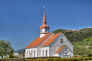 Norwegen, Sogn Og Fjordane, Sogn Og Fjordane, Kirche in Nordfjordeid