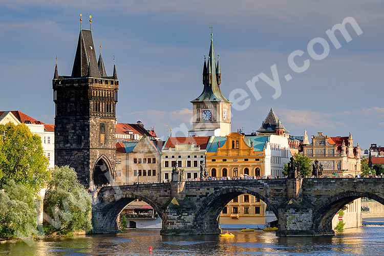 Tschechien, Unbekannt, Prag und Umgebung, Altstädter Brückenturm mit Karlsbrücke