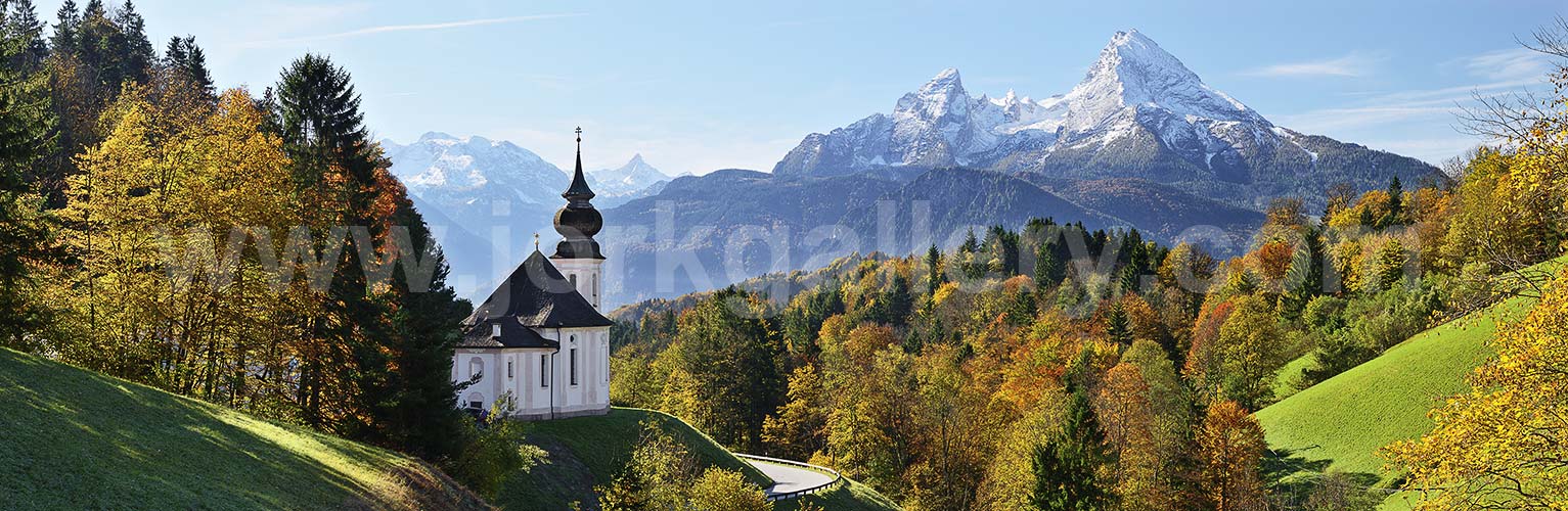 Deutschland, Bayern, Bayerische Alpen,Berchtesgadener Land, Blick zum Watzmann (2713 m) von Maria Gern
