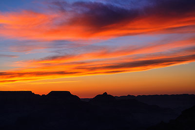 USA, Arizona, Colorado Plateau,Grand Canyon National Park, Zum Sonnenaufgang am Mather Point
