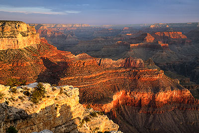 USA, Arizona, Colorado Plateau,Grand Canyon National Park, Zum Sonnenaufgang am Yavapai Point