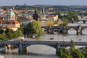 Reiseblog Tschechien, Städtereise Prag, Einzigartige Ausblicke auf Prag und die Brücken über die Moldau