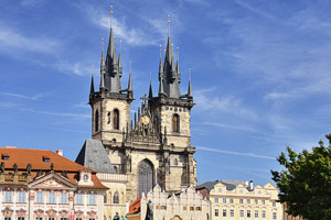 Tschechien, Unbekannt, Prag und Umgebung, Die Teynkirche am Altstädter Ring