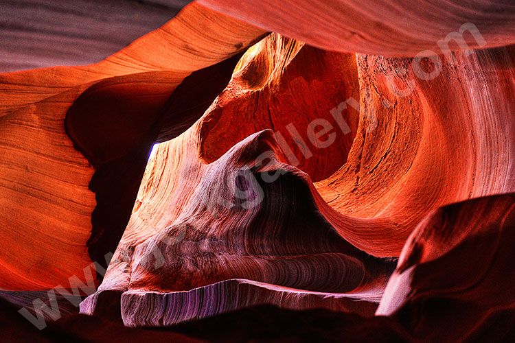 USA, Arizona, Colorado Plateau,Glen Canyon, Sandsteinformationen im Upper Antelope Canyon