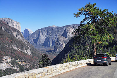 USA, Kalifornien, Sierra Nevada,Yosemite National Park, Oberhalb des Aussichtspunktes Tunnel View