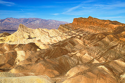 USA, Kalifornien, Death Valley National Park, Vormittags am Zabriskie Point