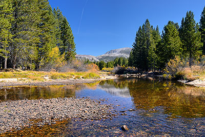 USA, Kalifornien, Sierra Nevada,Yosemite National Park, Am Ufer des Tuolumne Rivers