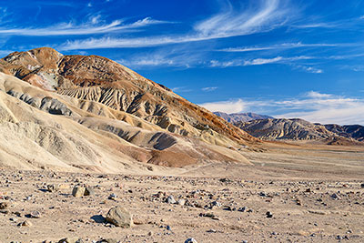 USA, Kalifornien, Death Valley National Park, Unterwegs auf der Badwater Road südlich von Furnace Creek