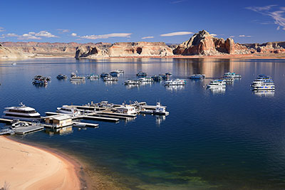 USA, Arizona, Colorado Plateau,Lake Powell, Im Lake Powell Resort an der Wahweap Marina