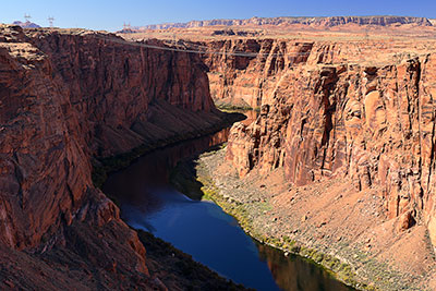 USA, Arizona, Colorado Plateau,Glen Canyon, Blick vom Dam Overlook zum Colorado River