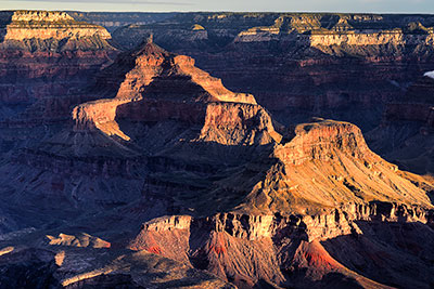 USA, Arizona, Colorado Plateau,Grand Canyon National Park, Sonnenaufgang am Yavapai Point