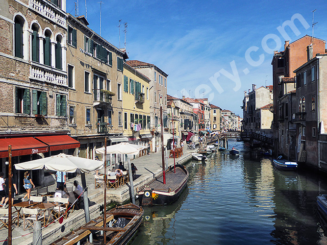 Italien, Veneto, Golf von Venedig, Kanal im Stadtteil Cannaregio