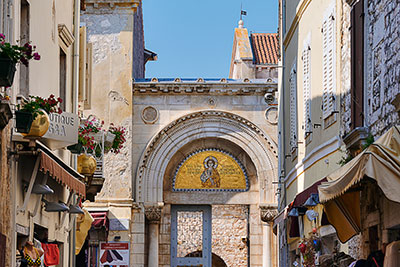 Kroatien, Istrien, Istrien, Zugang zur Anlage der Euphrasius Basilika