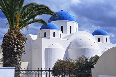 Griechenland, Südliche Ägäis, Kykladen,Santorin, Timiou Stavro Kirche