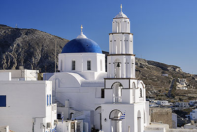 Griechenland, Südliche Ägäis, Kykladen,Santorin, Christos Kirche