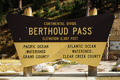 USA, Colorado, Rocky Mountains, Continental Divide am Berthoud Pass (3446 m)