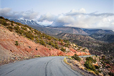 USA, Utah, Colorado Plateau,La Sal Mountains, Blick von der La Sal Mountain Loop Road zu den La Sal Mountains