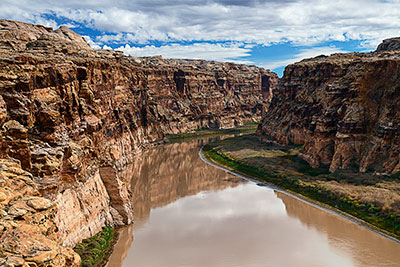 USA, Utah, Colorado Plateau,Glen Canyon, Blick von der Hite Crossing Bridge in den östlichen Canyon