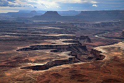 USA, Utah, Colorado Plateau,Canyonlands National Park, Green River Overlook im District Island in the Sky