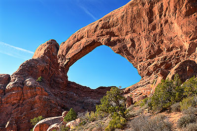 USA, Utah, Colorado Plateau,Arches National Park, Ostseite des South Windows