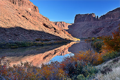 USA, Utah, Colorado Plateau,Castle Valley, Colorado River am Scenic Byway 128