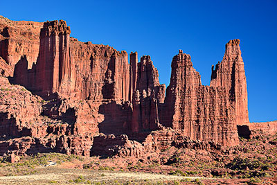 USA, Utah, Colorado Plateau,Castle Valley, Fisher Towers mit "The Titan"