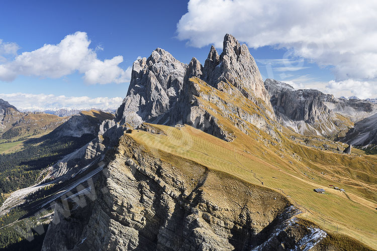 Italien, Trentino-Südtirol, Dolomiten,Grödner Tal, Westliche Ausläufer der Geislergruppe auf der Seceda