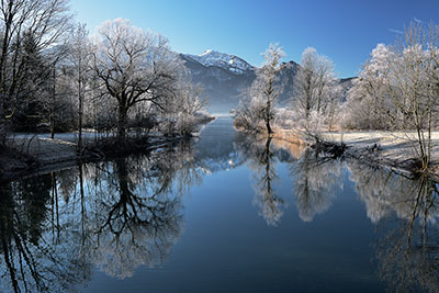 Fotoblog, Fotomotive im Winter, Winterliche Fotomotive an Flüssen und Seen in den Bayerischen Alpen