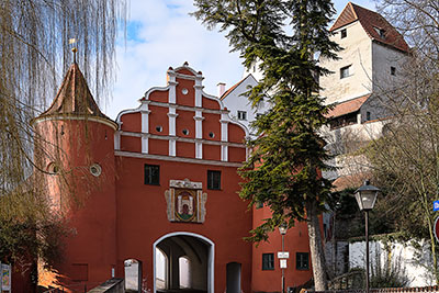 Deutschland, Bayern, Oberbayern, Das Obere Tor, der westliche Zugang zur historischen Altstadt