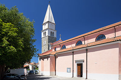 Slowenien, Primorska, Slowenisch Istrien, Glockenturm in der Altstadt