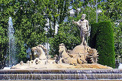 Spanien, Madrid, Madrid und Umgebung, Neptunbrunnen
