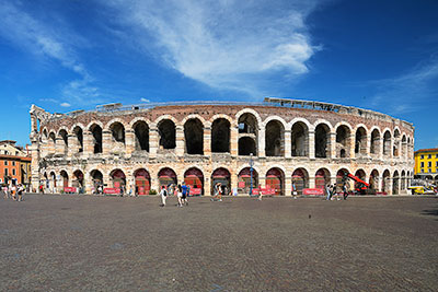 Italien, Veneto, Verona und Umgebung, Arena di Verona an der Piazza Bra