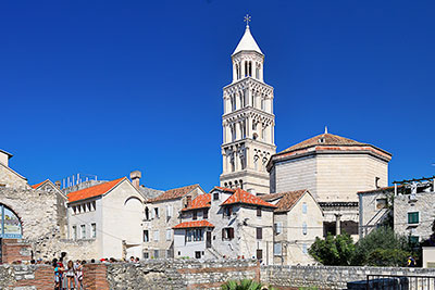 Kroatien, Split-Dalmatien, Dalmatien,Mitteldalmatien, Kathedrale St. Dujma, ehemaliges kaiserliches Mausoleum im Diokletianpalast