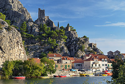 Kroatien, Split-Dalmatien, Dalmatien,Mitteldalmatien, Die Festung Mirabella / Peovica oberhalb der Altstadt