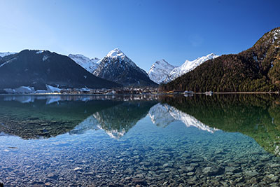 Reiseblog, Österreich, Winterfotos am Achensee in Tirol, Winterausflug zum Achensee zwischen Rofangebirge und Karwendelgebirge