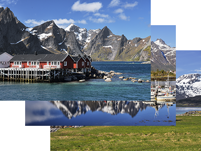 Bildschirmschoner Norwegen, Thema "Inselgruppe Lofoten am Polarkreis"