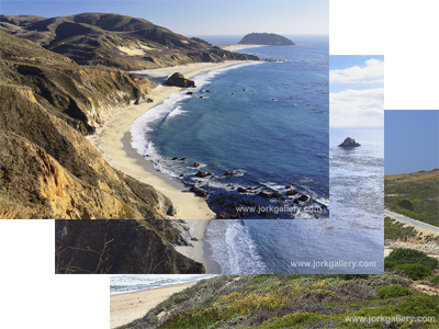 Bildschirmschoner, Screen Saver, Highway 1 an der Pazifikküste in Kalifornien