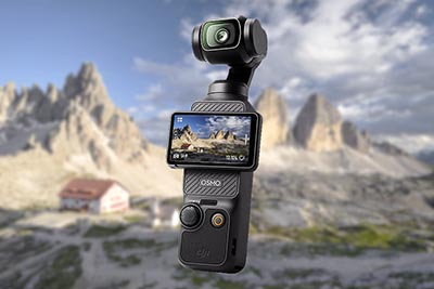 Fotoblog, Videokamera DJI Osmo Pocket3 , Videokamera DJI Osmo Pocket 3 mit Gimbal zur Bildstabilisierung