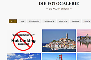 Blog, Hotlinking eigener urheberrechtlich geschützter Fotos verhindern